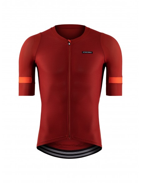 Maillot hombre ciclismo rojo Mendi (delantera)