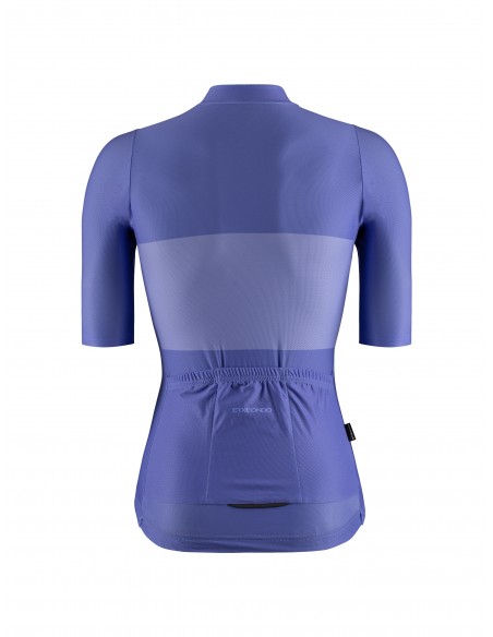 Maillot ciclismo para mujer violeta BIKA (trasera)