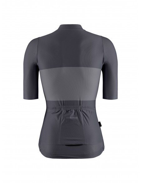 Maillot ciclismo para mujer negro BIKA (trasera)