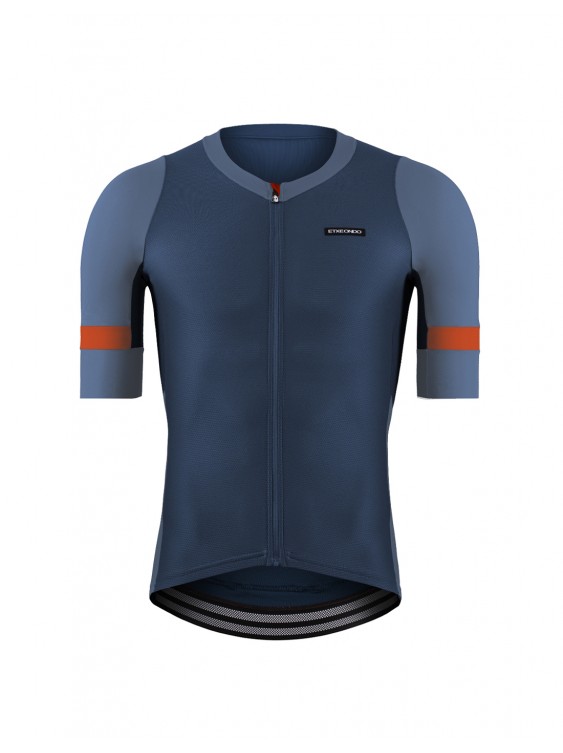 RADTRIKOT MENDI - BLAU/ORANGE