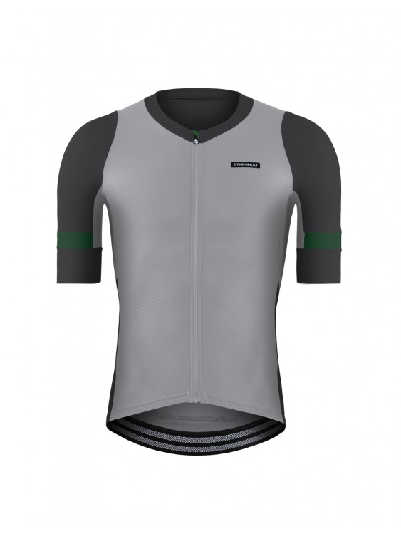 RADTRIKOT MENDI - GRAU/GRUN